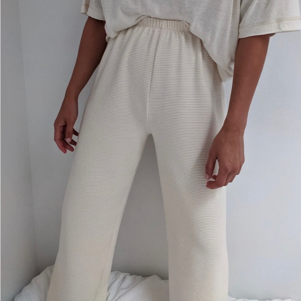 Na Nin Patricia Rippled Cotton Pant / Cream